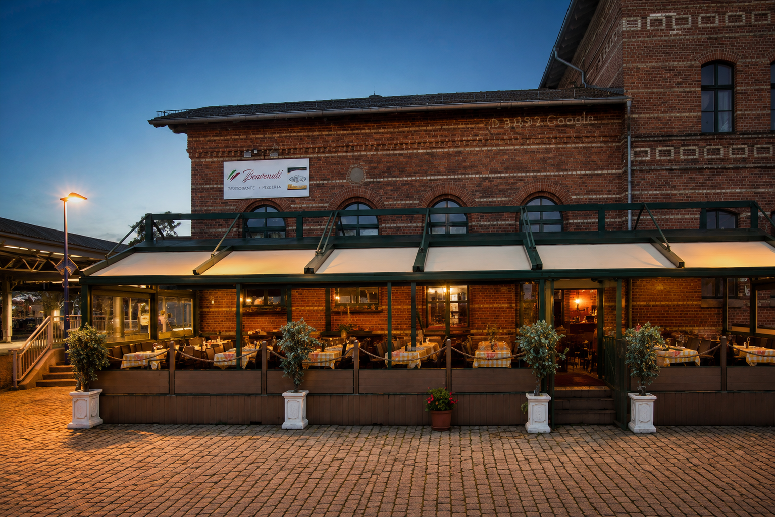 Außenansicht des Ristorante Benvenuti